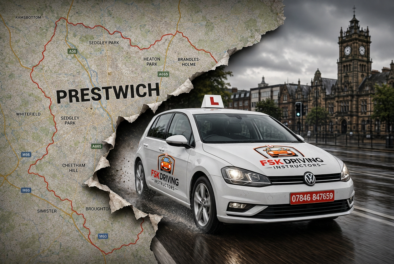 FSK Driving Instructors car in Prestwich, Greater Manchester
